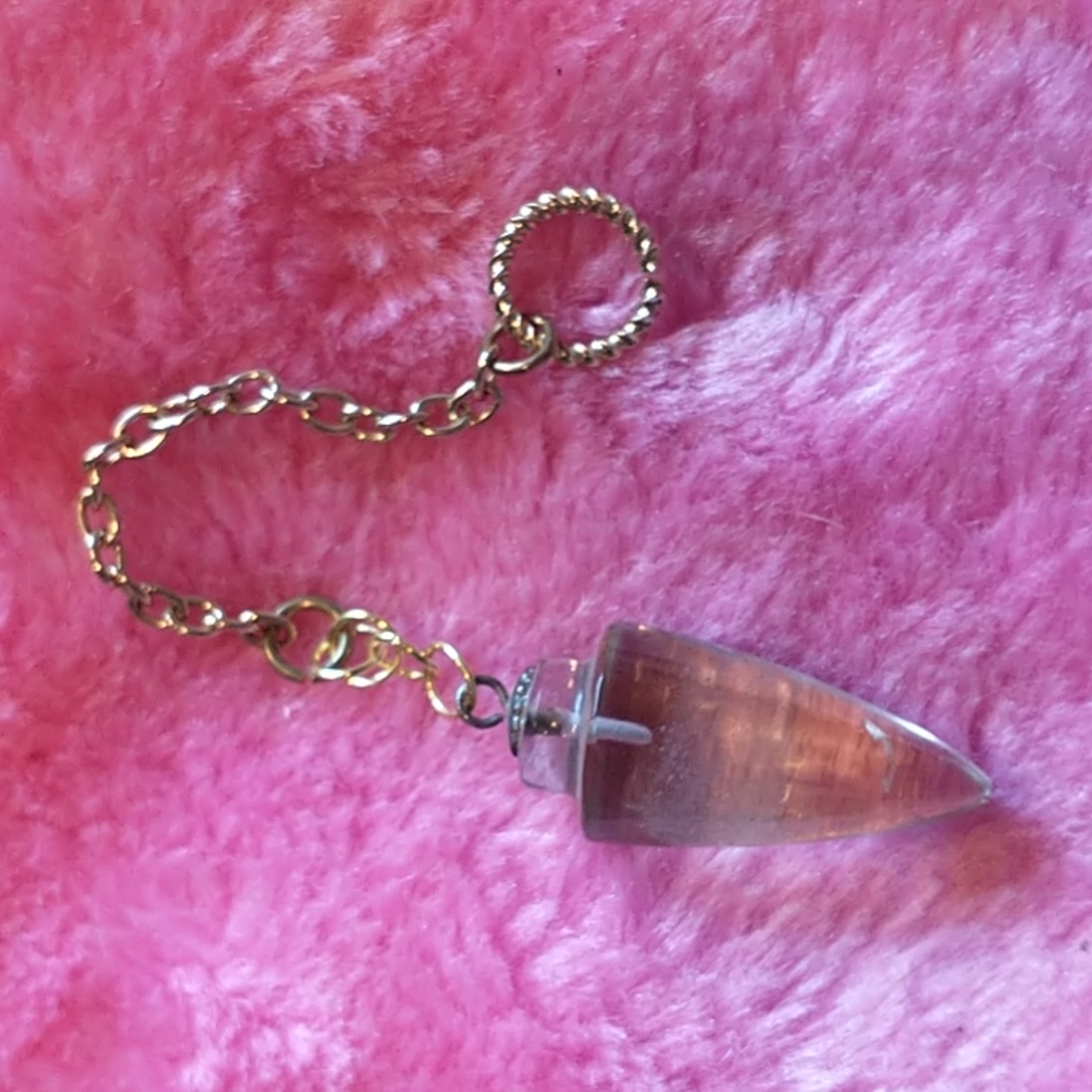 NWT Crystal Galaxy Quartz Pendulum